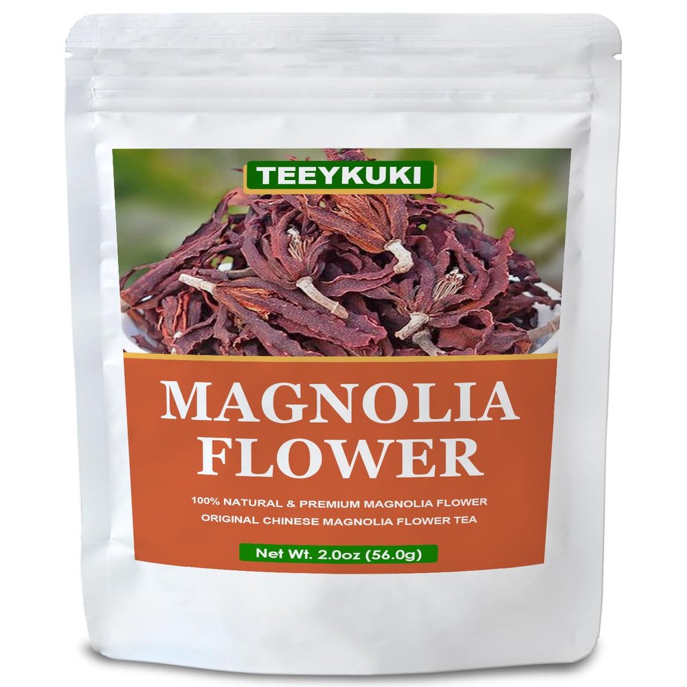 Natural Dried Magnolia Flower 2oz (56g), Additive-Free Floral Tea Ingredient, Premium Fragrant Magnolia Buds