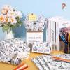 100 Sheets Books Tissue Paper for Gift Bags Vintage Bookshelf Coffee Plants Pens Printed Tissue Paper for Book Lover Back to School Party DIY Craft Supplies, 20 14 Inches view 4