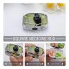 Black Crow Birds on A Branch Pill Box 2 Compartment - Small Metal Medicine Organizer Portable Pill Case for Purse Pocket Travel Vitamin Organizer for Men Women, BPA-Free view 4