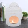 Buddha Head Ceramic Tea Light Holder,Aromatherapy Diffusers for Essential Oil Burner Incense Diffuser Candle Holder for Spa Yoga Meditation,Porcelain Zen Garden Yoga Meditation view 2