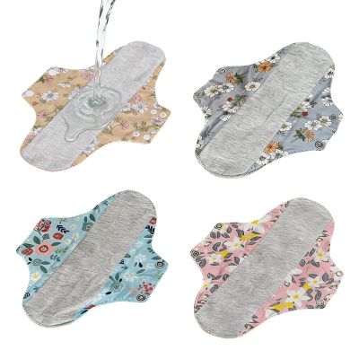 4pcs Leak-Proof Waterproof Washable in-Continence Pads | Washable Pads for Women | Eco-Friendly, Underwear, Comfortable Breathable for Women, Elderly Care & Mobility Support