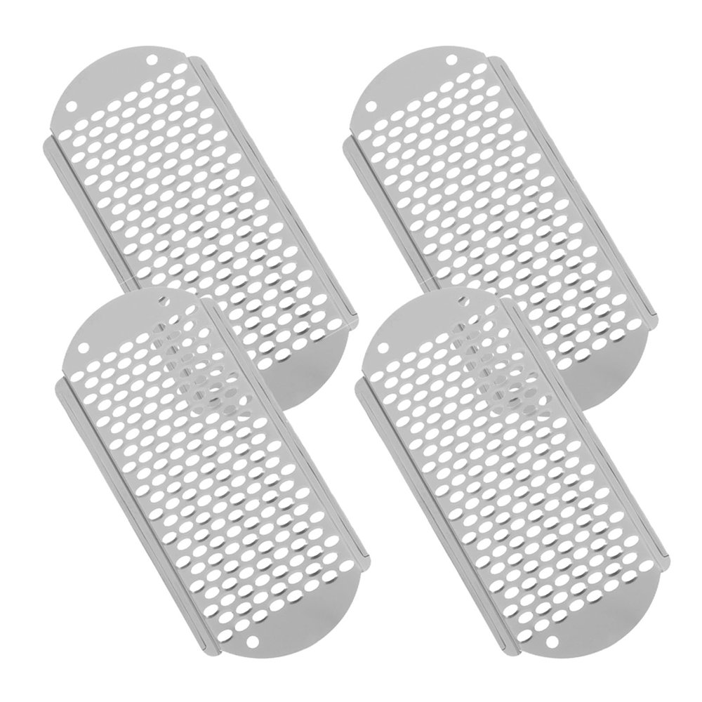 OSOLADY 4pcs Foot File Heel Scraper Set Handheld Pedicure Callus Removal Tool for Dead Skin Multi-use Foot Care Scraper for Cracked Heels