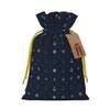 Qewfoju Navy Nautical Pattern Holiday Gift Bags Christmas Burlap Gift Bags Drawstring for Wedding Party Favors Xmas Gifts Couple Shower Medium view 1