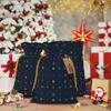 Qewfoju Navy Nautical Pattern Holiday Gift Bags Christmas Burlap Gift Bags Drawstring for Wedding Party Favors Xmas Gifts Couple Shower Medium view 4