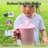 SUGARCANE Toddler Handle Leak-Resistant Sippy Cups 9 oz - 4 Pack Blue Joy view 2