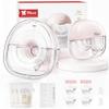 NCVI Wearable Breast Pump for Moms, <42dB for Office, Home, Travel (Pink) view 1