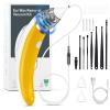 Ear Vacuum Ear Wax Removal Kit with 5 Levels Strong Suction, Reusable Electric Ear Suction Vacuum Tool for Adults and Kids (Yellow) view 1