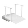 3'L x 36" W Aluminum Wheelchair Ramp with Handrails for Wheelchair, 600 Lbs Load Capacity Threshold Ramp for Home Steps Stairs Curbs, Non-Slip Access Ramp, Doorway Ramps for Scooters Carts Walkers view 1