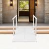 3'L x 36" W Aluminum Wheelchair Ramp with Handrails for Wheelchair, 600 Lbs Load Capacity Threshold Ramp for Home Steps Stairs Curbs, Non-Slip Access Ramp, Doorway Ramps for Scooters Carts Walkers view 2