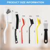 11Pcs Crevice Cleaning Brush Set - Hard Bristle Brushes for Kitchen, Bathroom, Corner, Grout, Sink, Cup, Teapot, Bottle, Blender view 3