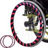 Wheelchair Cover 20/22/24Inch Wheelchair Push Rim Covers 1 Pair Silicone Wheelchair Hand Push Cover Non Slip Improve Grip and Traction, Easy to Take of and Clean,003,24in view 1