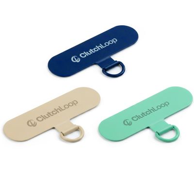 ClutchLoop Anchor 2 Premium Metal Phone Tether Tab, Ultra-Thin 0.30mm with 3M Adhesive, Strong 46lbs Hold, Universal Phone Lanyard Attachment
