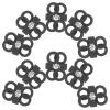 ARTIBETTER 10pcs Plastic Shoelace Locks Shoe Lace Buckles Elastic Cord Clips for Adults and Sneakers Sports Shoes Black Large Size view 1