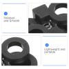 ARTIBETTER 10pcs Plastic Shoelace Locks Shoe Lace Buckles Elastic Cord Clips for Adults and Sneakers Sports Shoes Black Large Size view 3