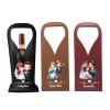 Dumoban Personalized Names PU Leather Wine Bag for Wedding Couples view 1