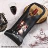 Dumoban Personalized Names PU Leather Wine Bag for Wedding Couples view 3