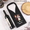 Dumoban Personalized Names PU Leather Wine Bag for Wedding Couples view 4