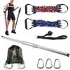 31 Aluminum Alloy Pilates Bar with Rubber Resistance Bands Door Anchor Deadlift Squats Full Body Workout Gym Equipment view 3