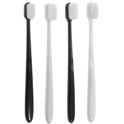 LRXIYODE Ultra Soft Toothbrushes for Adults, 4pcs Manual Toothbrushes with Bristles, Small Portable Design for Gentle Oral Care and Travel Use