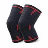2 Pack Knee Compression Sleeves for Women & Men Breathable Knee Support with Non-Slip Silicone Grip, Comfortable Support for Running, Workout, Weightlifting & Daily Activities (Red, X-Large) view 1