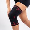 2 Pack Knee Compression Sleeves for Women & Men Breathable Knee Support with Non-Slip Silicone Grip, Comfortable Support for Running, Workout, Weightlifting & Daily Activities (Red, X-Large) view 3