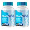 (2 Pack) Brain Clear Capsules, Official BrainClear with All Natural Ingredients, Advanced Formula for Optimal Brain Health Support with Maximum Strength Premium Vitamins for Women & Men (120 Capsules) view 1