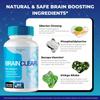 (2 Pack) Brain Clear Capsules, Official BrainClear with All Natural Ingredients, Advanced Formula for Optimal Brain Health Support with Maximum Strength Premium Vitamins for Women & Men (120 Capsules) view 4