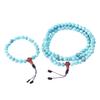 Artistry Nepal Turquoise Stone Mala and Bracelet Set, Meditation Jewelry, Prayer Beads, Spiritual Accessories, Natural Gemstone, Turquoise, Handmade in Nepal view 1