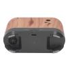 200ml Flame Humidifier, USB Powered Essential Oil Diffuser with Realistic Flame Light, Wood Grain Hollow Design for Home Office Bedroom view 4