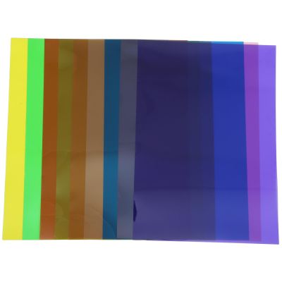OSALADI Colored Cellophane Sheets 9pcs A3 Wrapping Film DIY Craft Supplies for Wrapping and Decoration