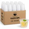 Tundras 500 Elegant Frosted design Cocktail Cups - 9 oz Disposable Clear Cups, 9 Ounce Party Cups for Cocktail, Parties, Picnics, and Events view 1