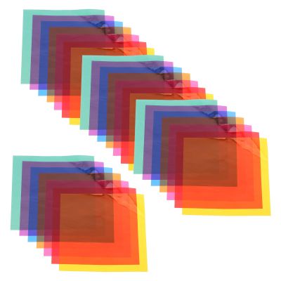 Ciieeo 28pcs 10cm Square Colorful Wax Paper Sheets Multi-color Cellophane Handmade Paper for Wrapping Candy Packaging DIY Crafts Decoration