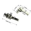 1pair 6mm Width Quality Plastic Glasses Spring Hinges Spare Parts for Acetate Sunglasses Eyeglasses Eyewerar Frames 9012 9129(Mod.9129) view 4