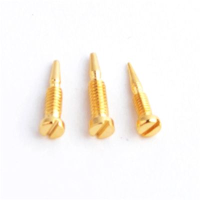 200pcs Size 2.0x1.2x6.4mm-8.0mm 2.0x1.4x6.4mm-8.0mm Eyewear Optical Eyeglasses Screw Gold Self Aligning Screws Repair Glasses(2.0x1.2x7.0mm)