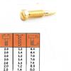 200pcs Size 2.0x1.2x6.4mm-8.0mm 2.0x1.4x6.4mm-8.0mm Eyewear Optical Eyeglasses Screw Gold Self Aligning Screws Repair Glasses(2.0x1.2x7.0mm) view 3