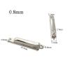 10pcs Eyewear Spring Hinge with Case Glasses Easily Installed Flex Hinge Broken Spring Replacement Part(0.8mm) view 2