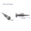 200pcs Glasses Spring Hinge Screws Eyewear Optical Eyeglasses Screw Accessories Pointed End Self Aligning Screw Repair Accessory(2.0x1.2x7.0mm) view 2