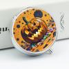 Halloween Pumpkin Monster Pill Case 3 Compartments Portable Pill Box for Purse Pocket Waterproof Travel Pill Organizer Vitamin Organizer Round Small Pill Box Daily Pill Container view 4