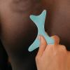 PLAFOPE Blue Ceramic Guasha Scraping Board Body and Face Massager Tool for Neck Shoulder Relief Portable Massage Scraping Plate for Full Body Care view 4