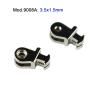 100pcs (50pairs) Two Loops Plastic Frame Single Hinge Acetate Eyeglasses Hinge Replacement Glasses Repair Part(9008A 3.5x1.5mm) view 2