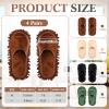Jecery Microfiber Mop Slipper, Beige,Brown,Black,Gray, L Size view 4