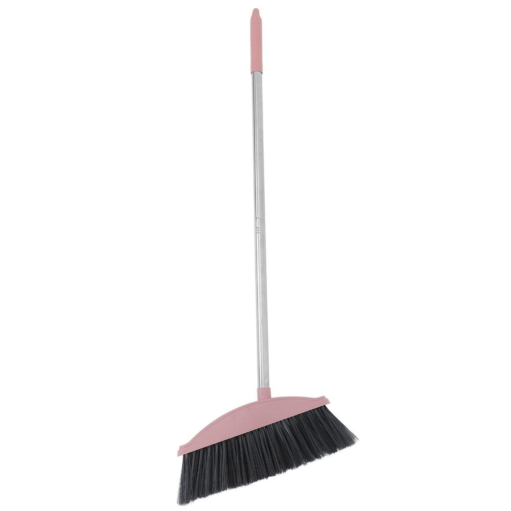 MAJORMENCH Outdoor Patio Broom with Long Handle, Large Angle Floor Sweeping Broom for Hair and Pet Fur Removal, Sturdy Cleaning Supplies for Indoor and Outdoor Use