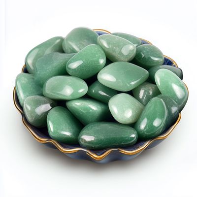 Polished Aventurine Crystal Bulk - 0.8" Colorful Tumbled Stone Chips Rocks, 7 oz Crushed Sea Glass Large Stones for Healing, Reiki, Crafting, Home Decor