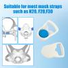 Magnetic Headgear Clips 2 Pairs, CPAP Headgear Clips, Positive Pressure Mask Clips Compatible with Resmed AirFit AirTouch N20 F20 F30 F30i F40 N10 (4) view 4