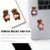 6-Pairs Super Soft Silicone Anti-Collision Stickers | 3D Animal Big Belly Decals for Doors, Windows, Car, Corners | Shiba Inu, Kitten, Bear | Self-Adhesive Protective Decals view 4