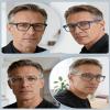 HAPJOYS Reading Glasses Men +0.50 Blue Light Blocking Wide Oversized Readers Computer Cheater Glasses Rubber Arm Large Frame view 2