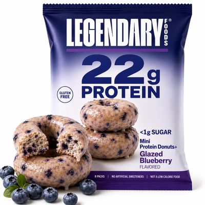Legendary Foods High Protein Donuts, Blueberry, Low Carb, Low Sugar