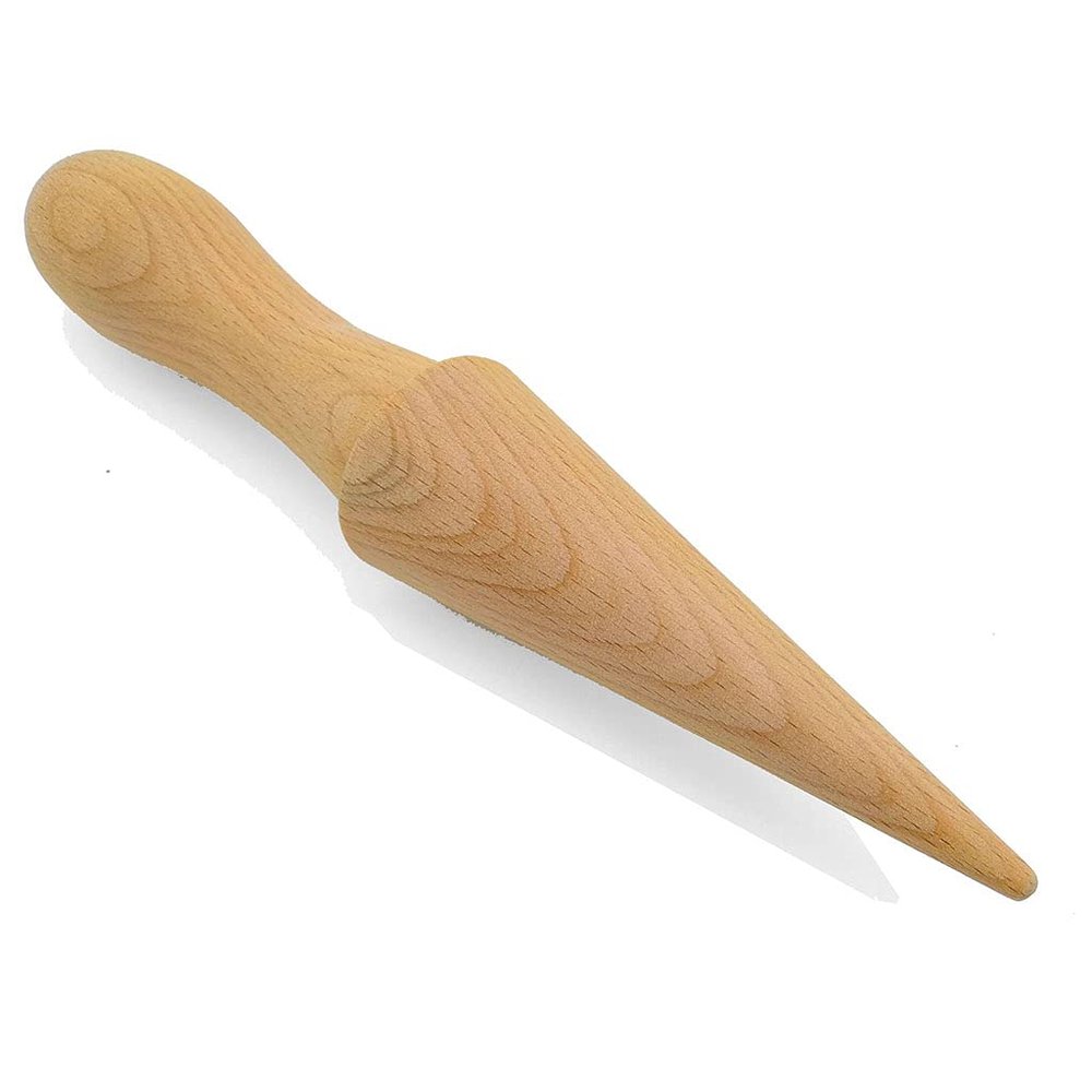 Natural Beech Wood Ice Cream Cone Comfortable for Touch Enjoy the of Baking Eco-Freindly for Biscuits and Cris Krumkake Cone