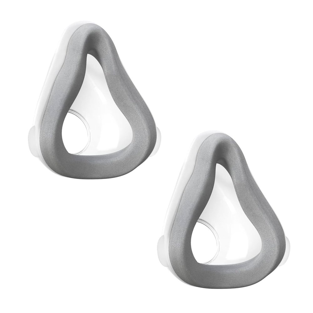 2-Pack Replacement Cushion Compatible with AirTouch F20 Full Face Mask, Ultra-Soft Memory Foam Interface for CPAP/BiPAP, Reduces Red Marks & Air Leaks, Size Large (L)