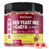 NATISLAND Red Yeast Rice with CoQ10 Gummies, Red Yeast Rice Supplement with Citrus Bergamot & Plant Sterols, Sugar Free, Vegan, Strawberry Flavor, 60 Count view 1